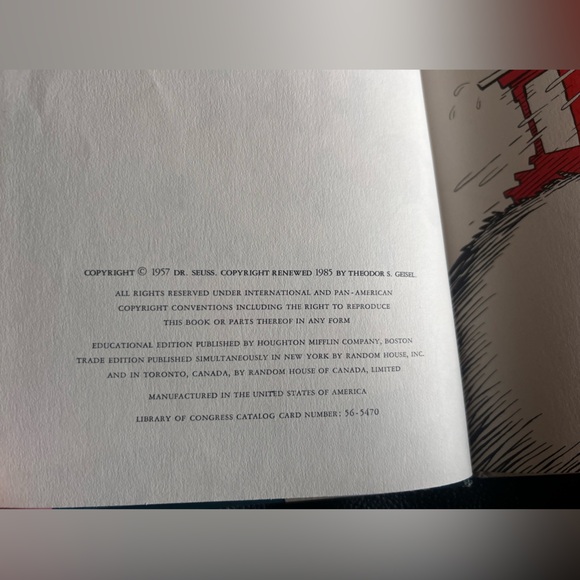 ✨Rare 1985 Dr. Seuss 'The Cat in the Hat' Book - Picture 7 of 16